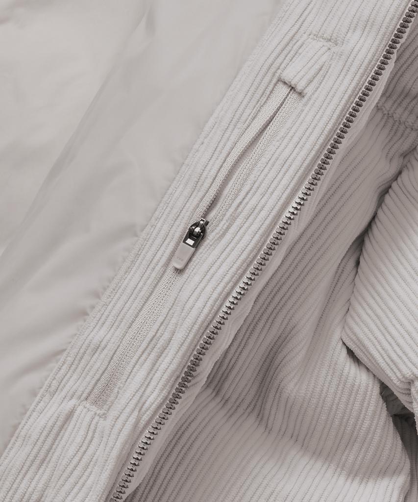 Musinsa Standard Corduroy Down Puffer Short Padded Jacket [Dusty Cream]