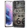 America Route 66 Phone Case for Samsung A54 A14 A24 A34 A17 A37 A57 A55 A35 A25 A15 A13 A23 A33 A53 A07 A05S A04S A03 A73 Galaxy
