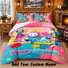Fall Guys Custom Name 3Pcs Bedding Set 1 Bed Sheet 2 Pillowcases Bedroom Home Decor