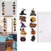 Halloween Door Scene Setter With Paper Pumpkin And Bat For Trickortreat And Party Atmosphere