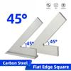 Квадратная линейка с плоским краем 45 градусов для столярных измерений, попробуйте квадратные столярные инструменты, деревообрабатывающие металлические угловые линейки, набор квадратов