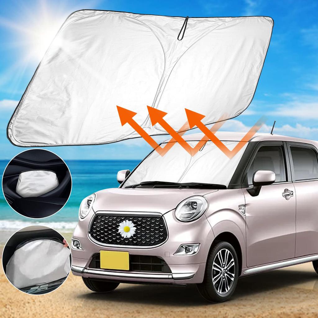 SHAOHAO Toyota Pixis Joy Car Car Windshield UV Easy Full Improved Thickening Sunshade, Accessory, Sunshade, Protection, Foldable, Installation,