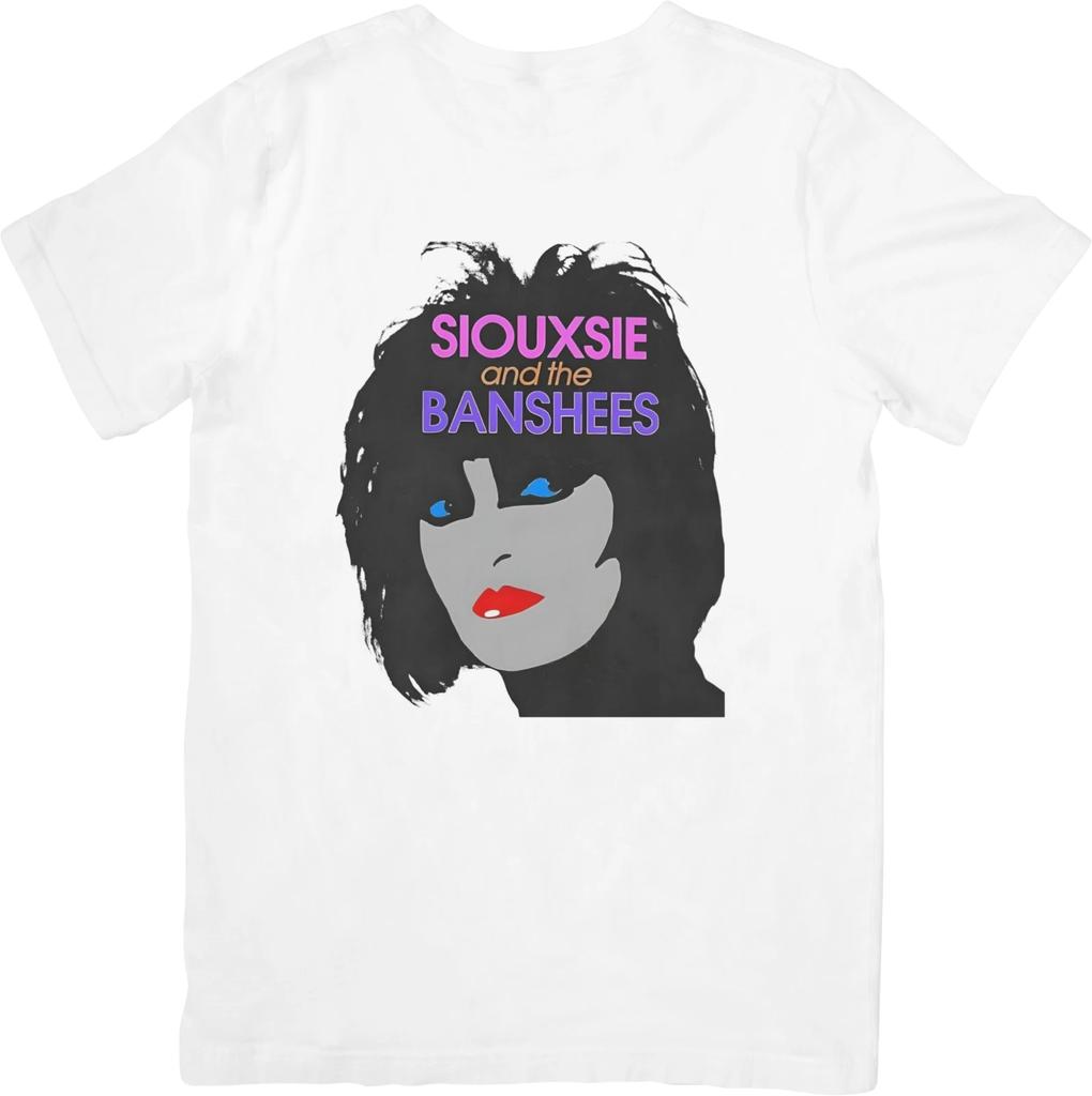 Siouxsie and the Banshee Music Fit for Men & Women Quality Cotton T-Shirt White.