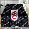 1PC Fulham F.C Printed Soft Flannel Blanket Throw for Adult Bedroom Living Room Sofa Camping Travel Fan gifts Christmas Gifts
