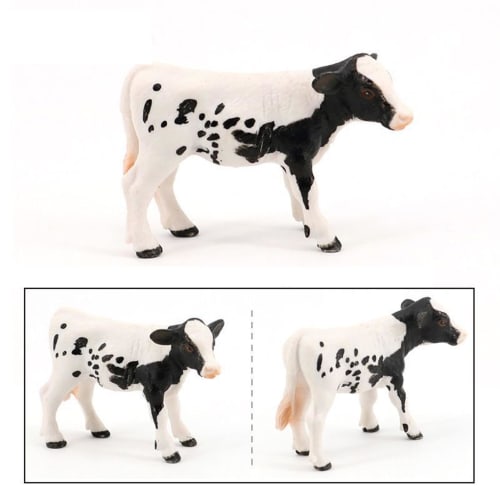 Фигурка коровы | Реалистичная игрушка коровы голштинской породы, Обучающая игрушка, Фермерская игрушка, Игрушка-корова, Подарок для детей от 3 лет