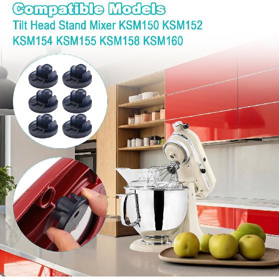 Нижние ножки для миксера Beautyflier для стационарного миксера KitchenAid с наклоняемой головкой KSM150 KSM152 KSM154 KSM155 KSM158 KSM160, Прочные и долговечные сменные из ТПУ