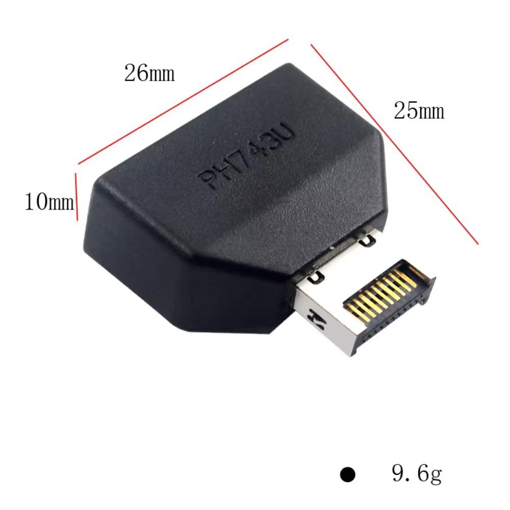 19/20Pin Motherboard Header to Type-E Adapter USB3.0 Front Panel Converter 5Gbps Data Transfer Plug & Play for Desktop PC