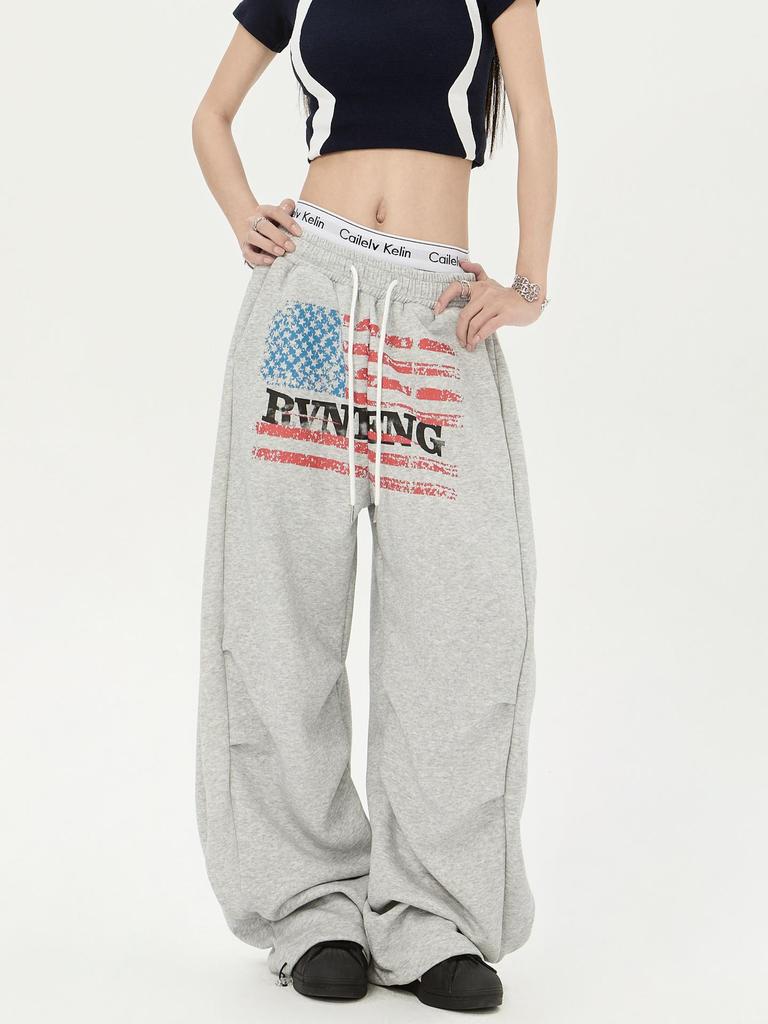 Осень 2025 Унисекс Ретро Хлопок Повседневные Длинные Брюки - Стиль для Занятий Спортом на Открытом Воздухе