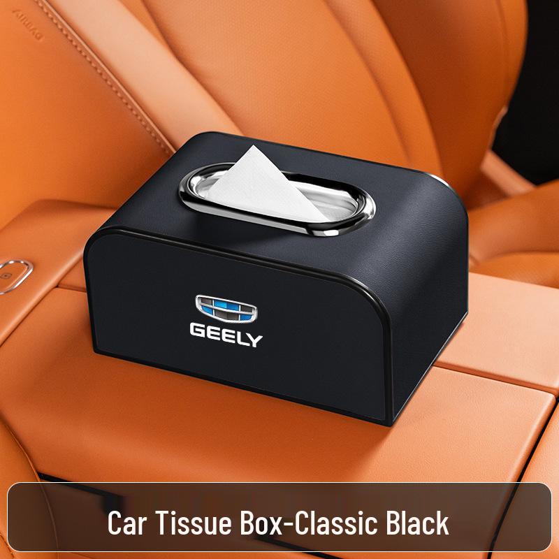 Совместимый держатель для салфеток для Geely Xingyue, Binyue, Emgrand, Borui, Geometry, ICON - Выдвижной чехол для подлокотника и спинки сиденья