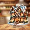 A Charming Two-dimensional Gingerbread House Christmas Table Ornament: a Multi-purpose Holiday Decoration with a Base