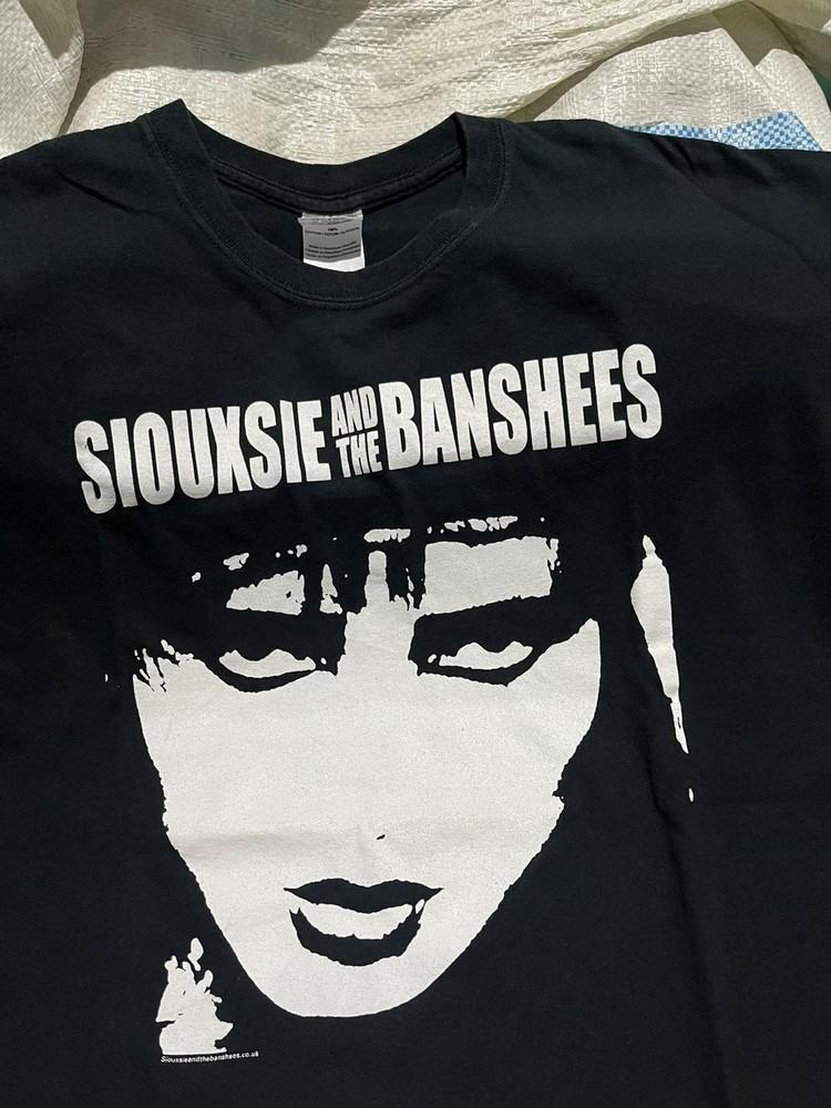 Siouxsie and The Banshees Редкая Рок-группа Черная Унисекс Футболка Перепечатка KH15843 Унисекс Футболка