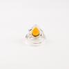 Citrine Gemstone 925 Stamped Silver Jewelry Handcrafted Partywear Ring For Women RR-57-15