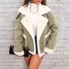 Lapel Fur Jacket, Winter Warm Casual Coat, Women's Clothing