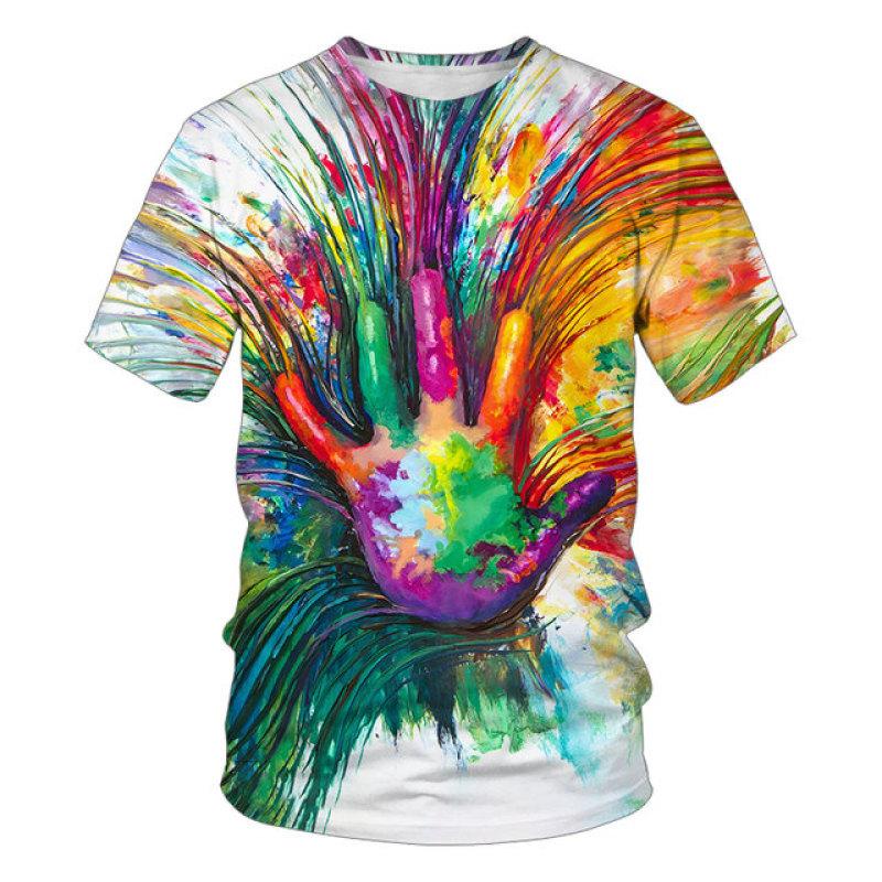 Винтажная Мужская футболка с 3d принтом ужасов и черепом, летняя классическая повседневная мужская футболка с круглым вырезом и коротким рукавом, модные свободные топы большого размера