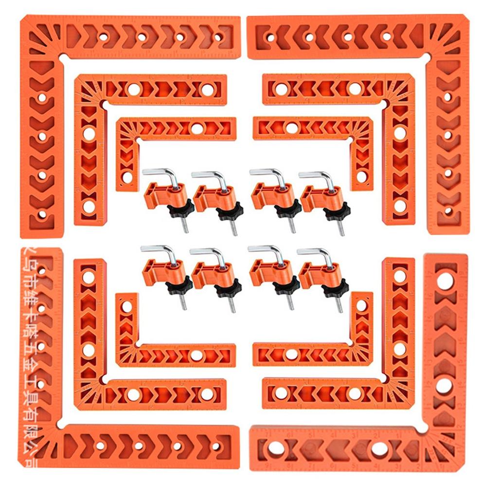 8 шт. угловых струбцин для деревообработки, 90-градусные прямоугольные струбцины для точного позиционирования и устойчивости для DIY проектов