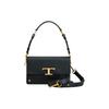 Tods Сумка-тоут из кожи с логотипом T, складная, женская, черная XBWTSIN0100RORB999