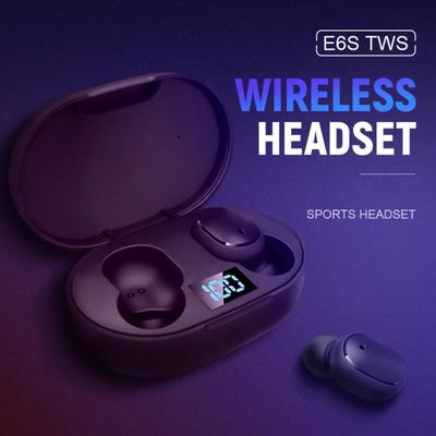 E6S True Wireless Stereo Mini Portable Bluetooth-совместимые беспроводные перезаряжаемые спортивные наушники-вкладыши 5.1