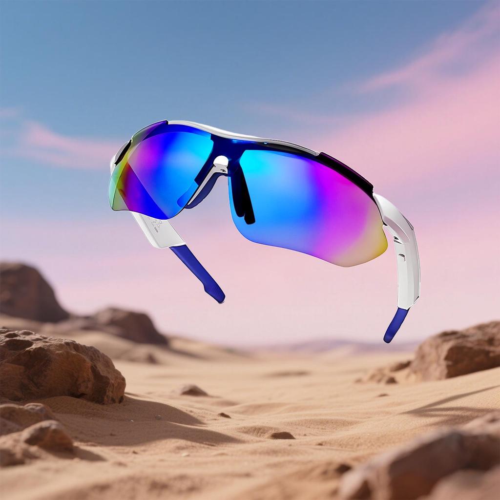 Bluetooth-очки для езды на велосипеде QY-pro03: Умные очки для спорта на открытом воздухе с защитой от УФ-излучения и функциями музыки/звонков