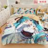 Горячий Аниме красивая девушка Хацунэ Мику Балийский Комплект Пододеяльника Постельное Белье с 1-2 Наволочками Комната Подростки Спальня Декор Подарок для Фанатов