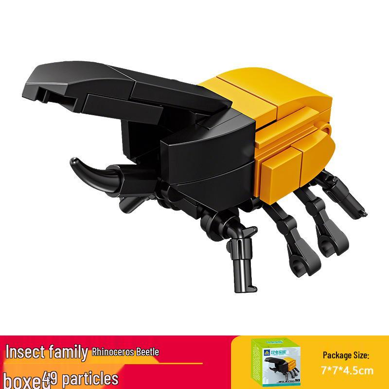 Кай Чжи Совместимая Лего Игрушка Насекомое: Mantis Конструктор для детей, Развивающий пазл с животными в подарок