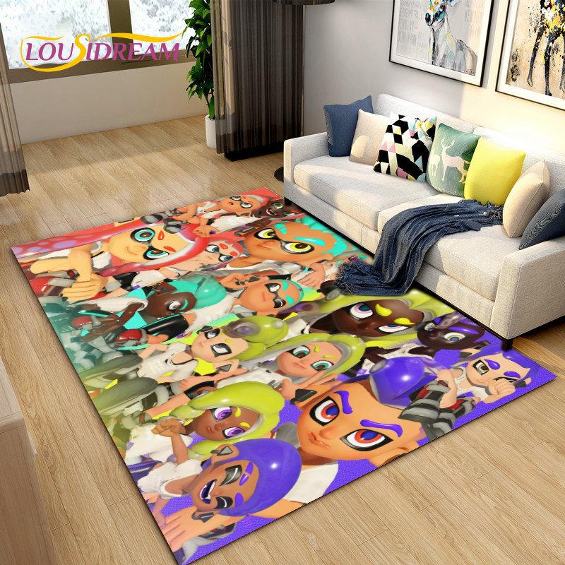 PC Splatoon, игровой геймерский мультяшный коврик, коврик для гостиной, спальни, дивана, коврик для украшения, детские игры, нескользящий напольный коврик