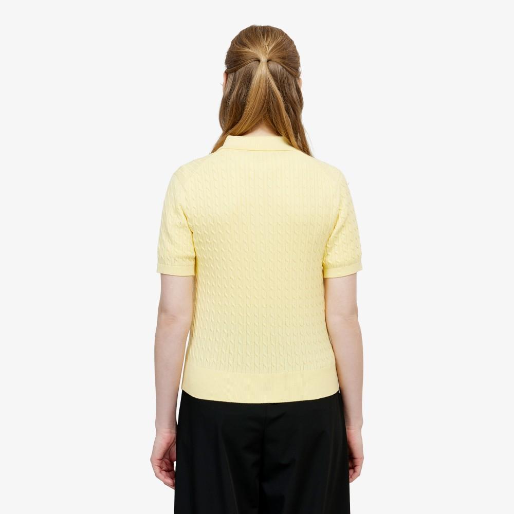 [lacoste] Women's Cable Sweater Polo Shirt PF607E-56G107