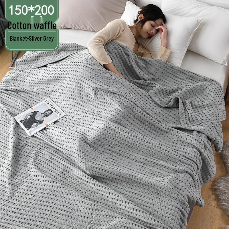 Летнее одеяло-полотенце из чистого хлопка - Взрослое одеяло для кондиционера