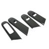 4 Pcs Door Window Control Panel Cover Carbon Fiber Style Window Lifter Decor Replacement for Mercedes‑Benz C‑class W206
