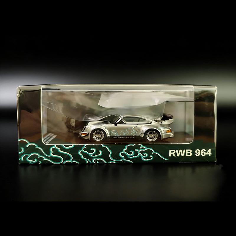 MOTORHELIX 1:64 RWB 964 New Product Kyushu Exhibition Limited Edition Alloy Car Static Diecast Vehicles Collection Model Car Toy