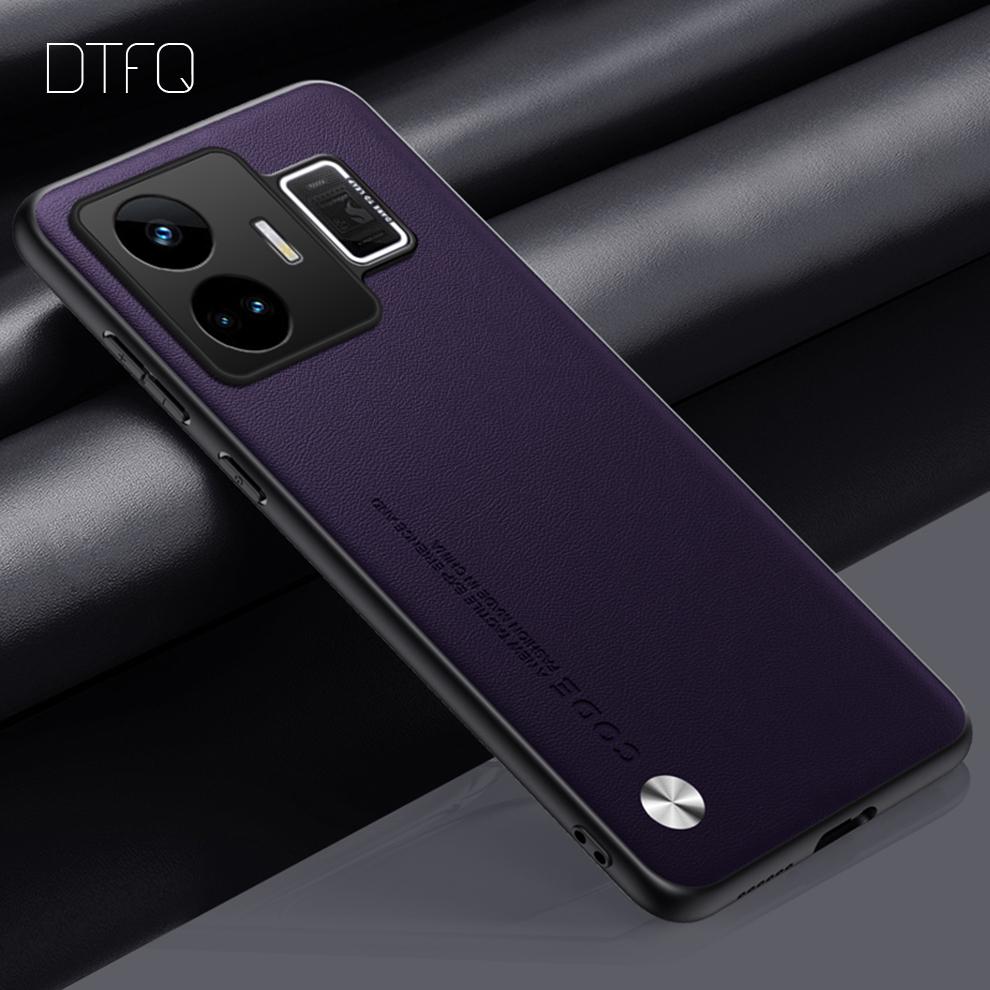 Чехол для Realme GT Neo5 с кожаным узором, задняя крышка, противоударный чехол для Realme GT Neo 5, роскошный кожаный чехол для Realme GT Neo5