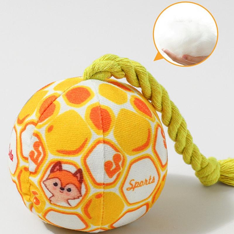Dog Toy Plush Interactive Squeaky Soft Squeeze Sound Ball Toy Puppy Teeth Chew Bite Training Toy Dog Accessories