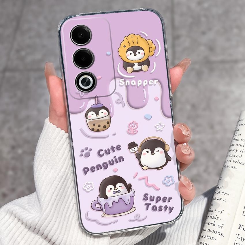 Роскошный противоударный чехол для телефона Oppo A3 A5 A1 Pro A3x AX5 AX5s A7 A8 Ace2 с милыми цветочными узорами, прозрачная защита из ТПУ, задняя крышка для корпуса Oppo