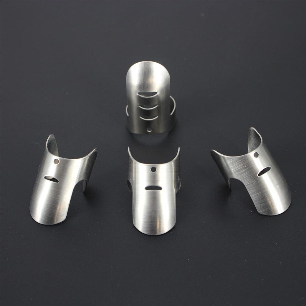4PCS Creative Stainless Steel Finger Protector Hand Guard for Slice Safe Cooking Tools