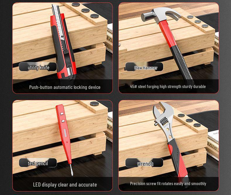 Cordless Lithium Battery Drill Set - Multifunctional Electric Screwdriver and Pistol Drill for Household Use