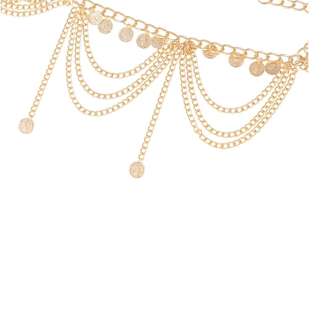 Body Jewelry Metal Body Chain Gold Pearl Tassel Waist Chain Summer Dress Accessories