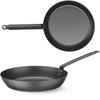 Frying pan for all types of cookers, made of carbon steel, diameter 204 mm