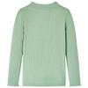 T-shirt enfants manches longues faux col roulé menthe foncée 92/104/116/128/140