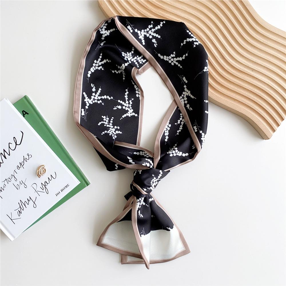 New Scarves Silk Scarves Women'S Spring And Autumn Season Long Decorative Professional Scarves Summer Thin Styles Paired With Shirts Stylish