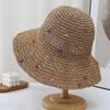 Breathable Sun Hat Holiday Spring Weaving Straw Hat Woman Commutes Camping Taking Photo Handmade Beach Hat for Girl