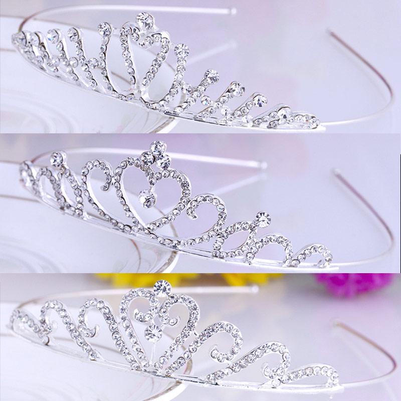 1 шт. Корона повязка на голову повязка на голову свадебная вечеринка диадемы для невесты принцесса кристалл дети девочки аксессуары для волос бусины