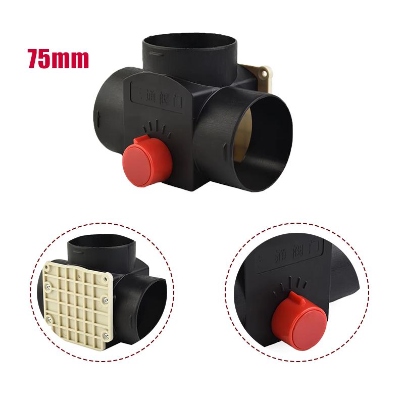 75MM/ 90MM/ 90MM до 75MM клапан заслонка регулируемый воздуховод дизельный нагреватель вентиляционный воздуховод Т-образный разветвитель выхлопная труба соединитель