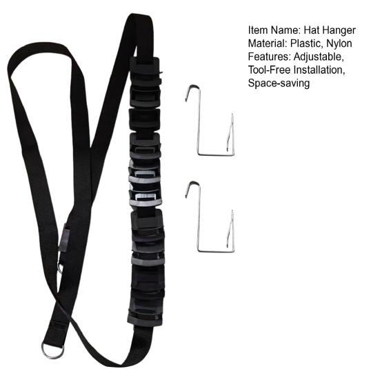 Надверный держатель для шляп, регулируемый органайзер для бейсболок, двусторонний подвесной держатель для шляп для прихожей, спальни