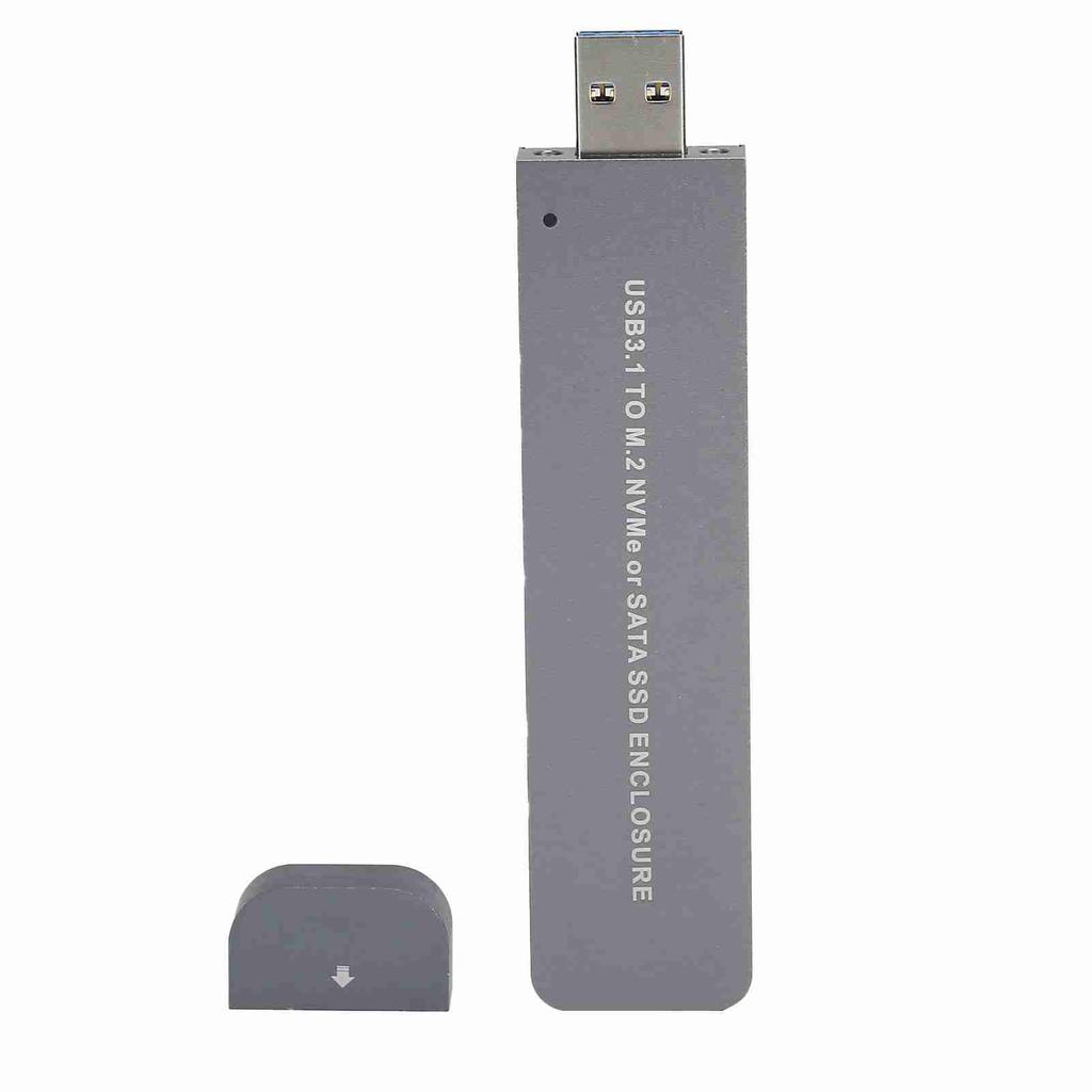 Корпус жесткого диска M.2 NVME Внешний USB 3.1 для NGFF ToolFree Dual Protocol SATA TypcA (Нет