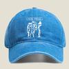 King Krule Silhouette Fashion Washed Baseball Cap Hat Outdoor Activities