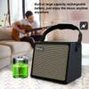 Coolmusic BP MINI Акустическая гитара Перезаряжаемый портативный усилитель с BT-динамиком и микрофоном, эффекты Treble и Chorus, вход 30 Вт, громкость,