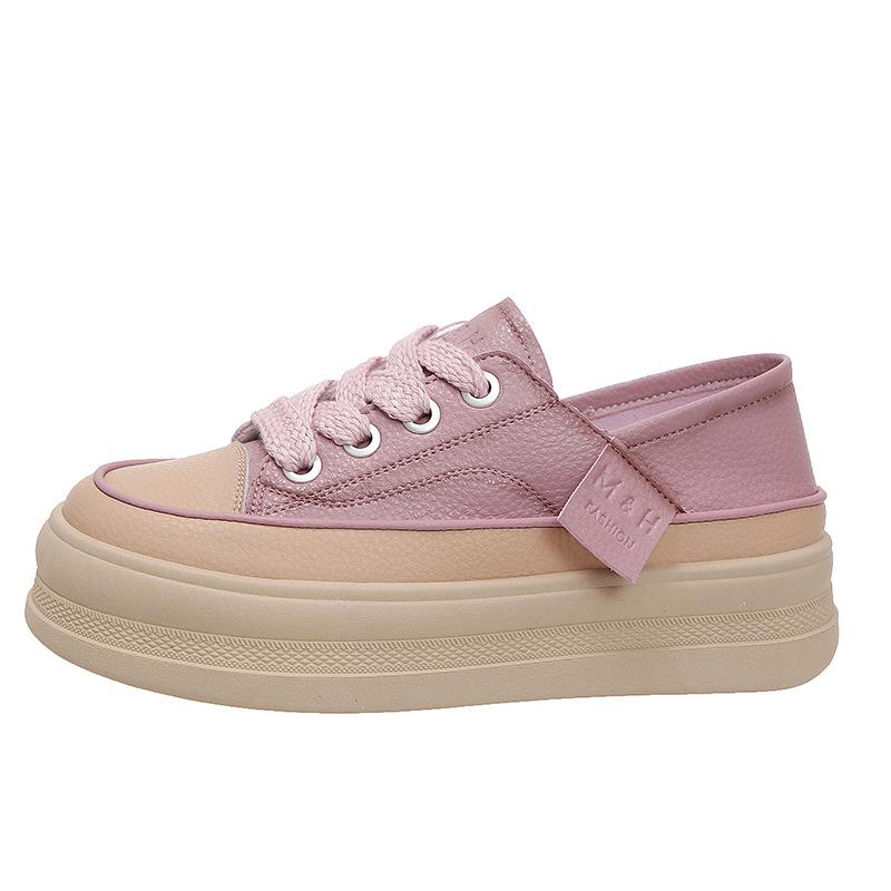 Интернет-платформа знаменитостей две белые туфли для женщин 2025 года весна и осень новая универсальная повседневная спортивная обувь прилив