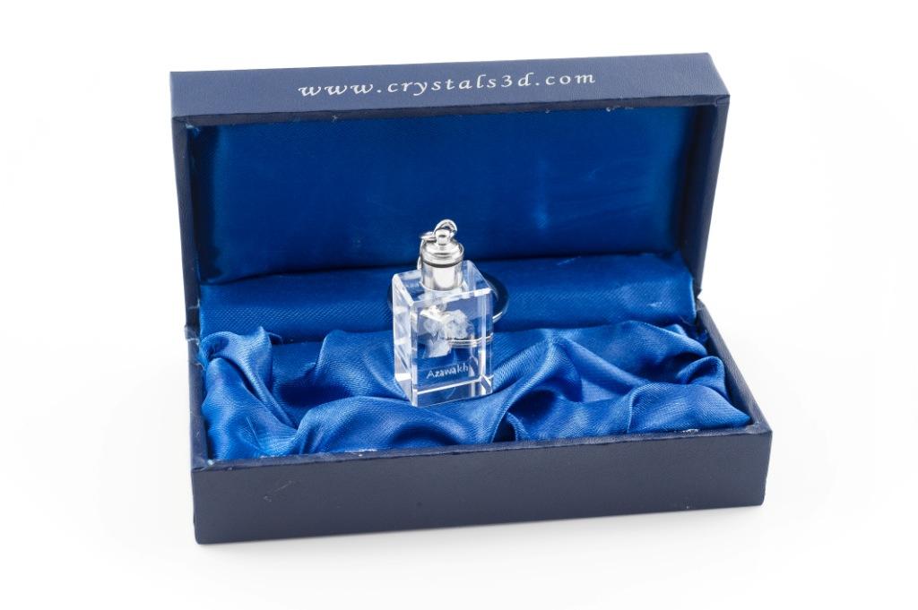 Azawakh, Tuareg Sloughi – Crystal key ring with dog photo, illuminated key ring | Art-Dog