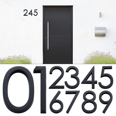 4inch/10cm 3D 0 To 9 Number Tag ABS Plastic Self-Adhesive Numeral Door Numbers Plate Sign for Home Mailbox Hotel Address Label