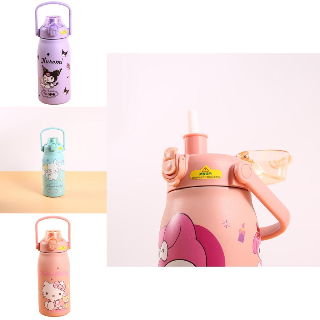 Cartoon Sanrio Insulated Thermos With Large Capacity Purple Cool Rice Color No)