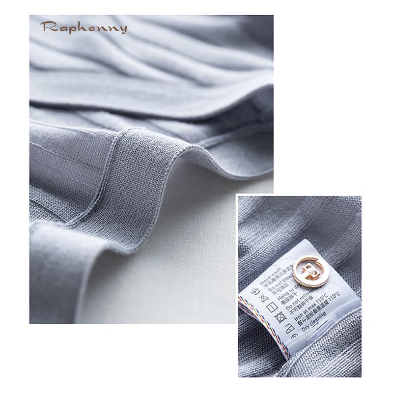 Raphenny Women's V-Neck Knitted Long-Sleeve Cardigan